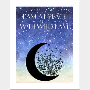 I am at peace with who I am Posters and Art